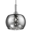 PENDENTE SOHO CROMADO E TRANSPARENTE (D)16CM (A)13CM 1XG9 25W - HO7613