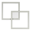 ARANDELA / PLAFON TEC PRETO (C)41CM (L)41CM (A)4CM 1X45W 3000K 2450LM - GD010B