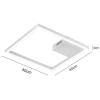 PLAFON DE SOBREPOR TEC BRANCO (C)40CM (L)40CM (A)4CM 1X30W 3000K 1790LM - GD014W