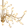 PENDENTE TSUKI BRONZE E TRANSPARENTE (D)97CM (A)48CM 40X1.5W 3000K 6000LM - BB009L