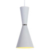 PENDENTE SET BRANCO E NICKEL (D)18CM (A)41,5CM 1X40W E27
