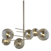 PENDENTE RIO NICKEL E FUME (D)84CM (A)90CM 6XG9 150W - RZ002
