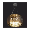 PENDENTE / PLAFON SOHO CROMADO E TRANSPARENTE (D)60CM (A)28CM 9XG9 225W - PD006CR