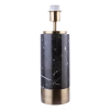 BASE PARA ABAJUR MARMO DOURADO E PRETO (D)12CM (A)39CM 1XE27 40W - GL001GB