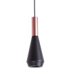 PENDENTE PITUCO ROSE GOLD E PRETO E PRETO (D)9CM (A)26CM 1XGU10 10W - ML016B