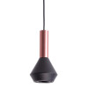PENDENTE PITUCO ROSE GOLD E PRETO E PRETO (D)10CM (A)18.7CM 1XGU10 10W - ML015B