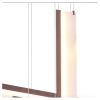 PENDENTE PATUÁ BRANCO E MARROM (C)9CM (L)81CM (A)66CM 12W + 18W + 24W 2700K - CD005