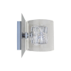 ARANDELA RAVEL CROMADO E TRANSPARENTE (C)15CM (L)13CM (A)13CM 1XG9 40W - HO110A