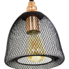 PENDENTE COPPER PRETO E DOURADO (D)17.5CM (A)23.5CM 1XE27 40W - XN002G