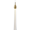 PENDENTE GOCCIA DOURADO E TRANSPARENTE (D)12CM (L) CM (A)41CM 1X3W 3000K 160LM - OC002S