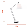 ABAJUR LETTURA CROMADO (D)17CM (A)64CM 1XG9 40W - LI2248C