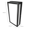 Luminária Arandela ALR02 Preto 12W 3000K