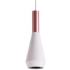 PENDENTE PITUCO ROSE GOLD E BRANCO E BRANCO (D)9CM (A)26CM 1XGU10 10W - ML016W
