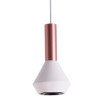 PENDENTE PITUCO ROSE GOLD E BRANCO E BRANCO (D)10CM (A)18.7CM 1XGU10 10W - ML015W