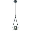 PENDENTE PINGO PRETO E FUME (D)18CM (A)30CM 1XG9 25W - TR001B