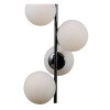 PENDENTE PETIT POA CROMO NEGRO E BRANCO (D)31CM (A)140CM 6XE27 BOLINHA 30W - SQ004B