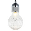 PENDENTE PETIT D 9,3CM X 18,5CM 1XG9 127V / 220V CROMADO E TRANSPARENTE - OP053CR