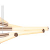 PENDENTE PALITO DOURADO (C)90CM (L)90CM (A)23CM 10X7,2W 2700K 3600LM - CD014