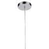 PENDENTE ORGANIKA CROMADO E CHAMPAGNE (D)15.5CM (A)42CM 1XE14 40W - KB002A