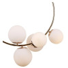PENDENTE NERO DOURADO E BRANCO (C)60CM (L)30CM (A)69CM 5XG9 50W - MM002G