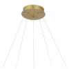 PENDENTE HEX DOURADO E TRANSPARENTE (D)80 + 60CM (A)3.5CM 40W + 30W 3000K 3280LM - GD006