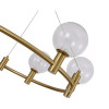 PENDENTE CORALINA DOURADO (D)70CM (A)24CM 6X2W 2700K 900LM - OC021