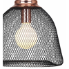 PENDENTE COPPER COBRE E PRETO (D)32CM (A)35CM 1XE27 40W - XN001