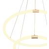 PENDENTE CIRCOLO FRENCH GOLD E BRANCO (D)60CM 1X43,2W 3000K 2160LM - BB022