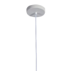 PENDENTE BOT BRANCO E COBRE (D)20CM (A)35CM 1X40W E27