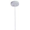 PENDENTE BOT BRANCO E NICKEL (D)13,6CM (A)38CM 1X40W E27