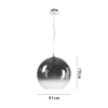 PENDENTE BOCCI COBRE E COBRE (D)41CM 1XE27 40W - OD038EL