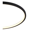 PLAFON DE SOBREPOR BAMBOLE PRETO (D)50CM (A)6CM 1X30W 3000K 1024LM - FO026LB