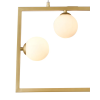 PENDENTE BALANÇO DOURADO E BRANCO (D)45CM (A)35CM 3XG9 75W - TR005