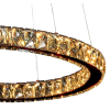 PENDENTE AURA PICCOLA COBRE E CHAMPAGNE (D)60CM (A)5.5CM 1X24W 3000K 1320LM - ID010E
