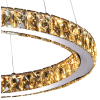 PENDENTE AURA PICCOLA CROMADO E TRANSPARENTE (D)60CM (A)5.5CM 1X24W 3000K 1320LM - ID010C