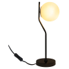 ABAJUR VIVA CROMO NEGRO E BRANCO (D)17CM (A)49CM 1XE27 BOLINHA 5W - SQ007B