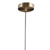 PENDENTE PETIT POA DOURADO E BRANCO (C)98CM (L)15CM (A)28CM 5XE27 BOLINHA 25W - SQ002