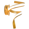 ARANDELA FLUIRE DOURADO (C)20CM (L)30CM (A)40CM 1X12W 3000K 720LM