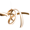 PENDENTE FLUIRE DOURADO (C)100CM (L)25CM (A)30CM 1X45W 3000K 2700LM - RE006