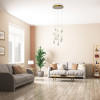 PENDENTE GOCCIA DOURADO E TRANSPARENTE (D)40CM (A)41CM 6X3W 3000K 960LM - OC002L