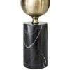 BASE PARA ABAJUR DI BRONZE E PRETO (D)10CM (A)50CM 1XE27 40W - GL011