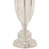BASE PARA ABAJUR CLASSIC CROMADO E TRANSPARENTE (D)15CM (A)55CM 1XE27 40W - XL1210