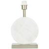 BASE PARA ABAJUR BIAGIO NICKEL E BRANCO (D)22CM (L)12CM (A)37CM 1XE27 40W - GL016WN
