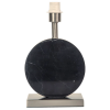 BASE PARA ABAJUR BIAGIO NIQUELADO E PRETO (D)22CM (L)12CM (A)37CM 1XE27 40W - GL016BN