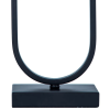 BASE PARA ABAJUR ARCO PRETO (C)10CM (L)15CM (A)45CM 1XE27 40W - GL018B