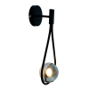 ARANDELA PINGO PRETO E FUME (D)20CM (A)47.4CM 1XG9 25W - TR002B