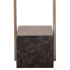 BASE PARA ABAJUR QUADRATTO BRONZE E PRETO (C)13CM (L)15CM (A)50CM 1XE27 40W - GL020G