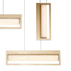 PENDENTE GLITTER DOURADO E TRANSPARENTE (C)85CM (L)16CM (A)71CM 1X40W 3000K - HC009L