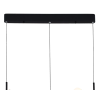 PENDENTE FUXICO DOURADO E PRETO E BRANCO (C)100CM (L)32CM (A)45CM 12X3W 300 - JU002