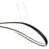 PENDENTE ZIG PRETO (C)88CM (L)32CM (A)22CM 1X35W 3000K 1800LM - TP002B